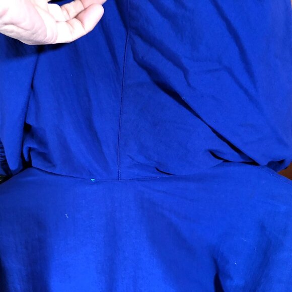 L.L. Bean Women's Down Coat Large? Hooded Winter Jacket Blue Nylon Coat - Picture 11 of 16